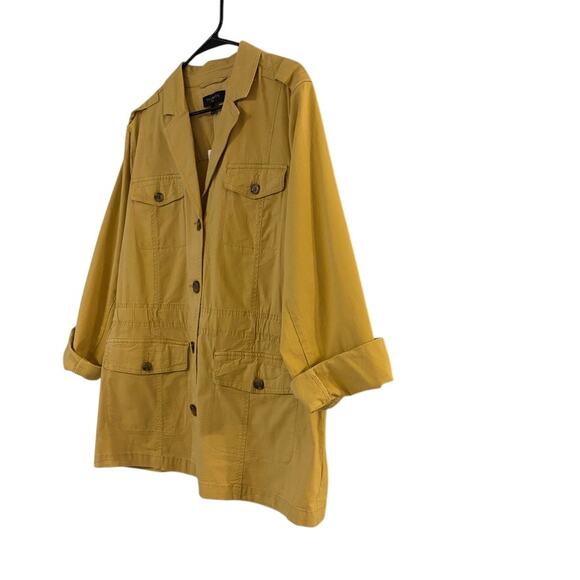 Talbots Mustard Utility Jacket 1X NWT Retails $159 - Picture 6 of 12